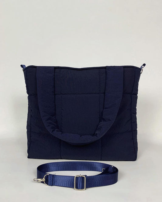 BOLSO PUFF AZUL OSCURO